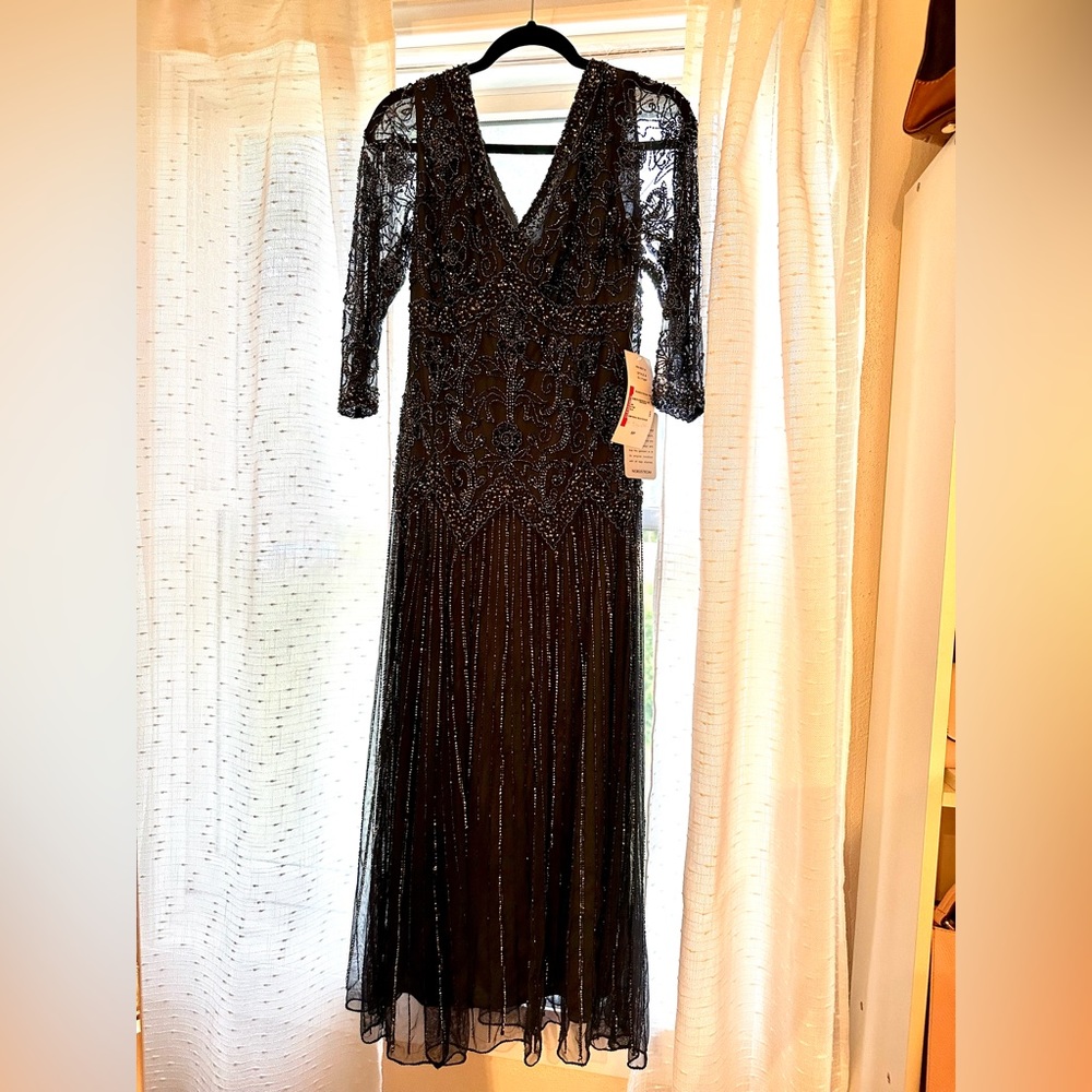 Pissarro Nights Sequin Beaded Gown